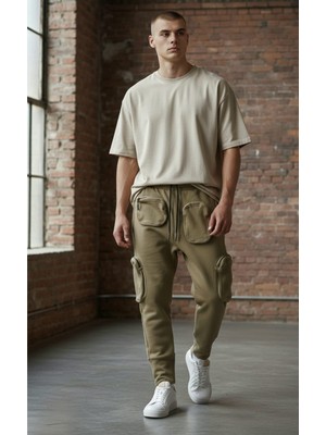 Black Steel Kargo Cepli Fermuarlı Eşofman