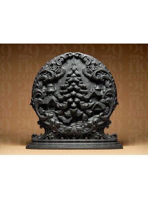 Linova Kış Temalı Heykel Biblo Dekoratif Obje