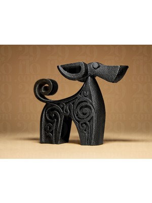 Linova Soyut Köpek Heykel Biblo Dekoratif Obje