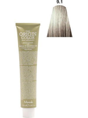 Nook Origin Color Profesyonel Saç Boyası 100ml - Açık Küllü Platin Sarı(9.1-KLASİK KÜLLÜ SARI)