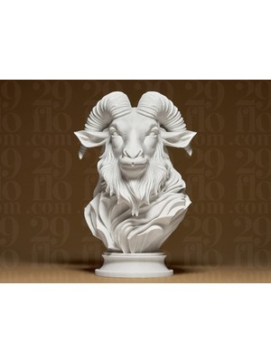 Linova Zarif Keçi Heykel Biblo Dekoratif Obje