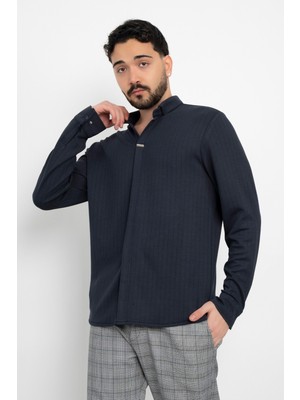 Dik Yakalı Metal Detaylı Klasik Düz Aşçı Şef Gömlek Aşçı Uniforma (Chef Gömlek) Personel Kıyafeti