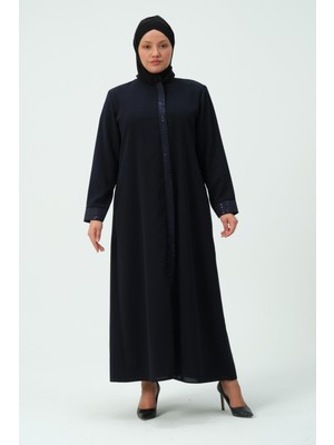 Glr & Gym Belinay Büyük Beden Petek Kumaş Kadın Tesettür Ferace