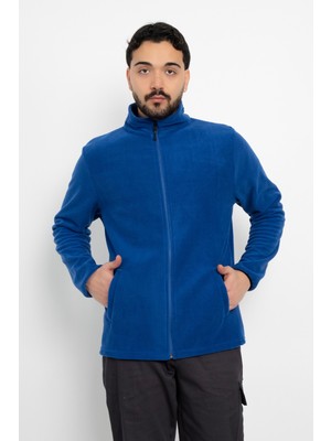 Unisex Anti-Pilling Tüylenme Yapmayan Standart Fit Tam Fermuarlı Soğuk Geçirmez Polar Hırka