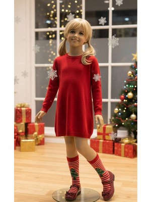 Seymen Bıçakçılık Yılbaşı Pamuk Çocuk Çorabi 1 Alana 1 Bedava 5-6 Yaş