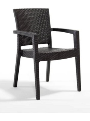 Novussi Classi Rattan 90X150 Camsız 4'lü Masa Takımı