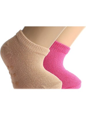 HelloBaby Düz Babet 2li Kaydırmaz Çorap