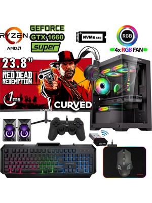 Xaser Blood X80 Ryzen 5 5600 16GB Ram 512GB M.2 SSD 6gb GTX1660 Super 23.8 Oyuncu Tavsiye Sistem