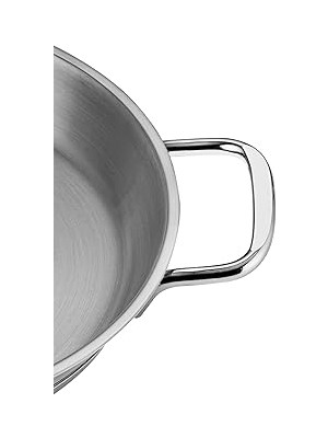 SanalAMCA Store Nehir Silver Çelik Italyan Omlet Sahan 20 cm Kapaksız