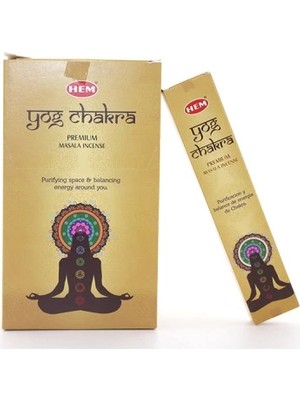 Hem Yog Chakra Masala Aromalı Çubuk Tütsü