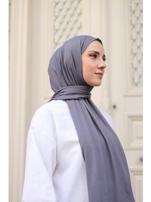 Shalby Tesettür Penye Şal Füme