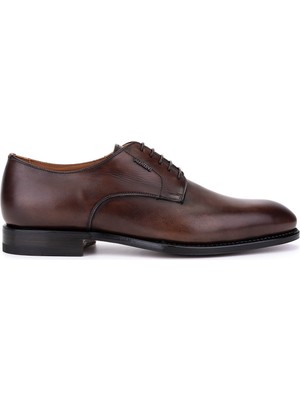 Valentino Erkek Hakiki Deri Kahverengi Klasik Ayakkabı 667 21105 Erk Ayk SK25-26 T.moro
