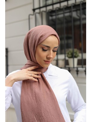Shalby Bambu Crash Şal Tesettür Soft Kahve