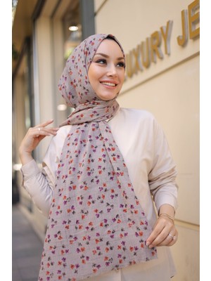 Shalby Tesettür Nora Bürümcük Şal Lila