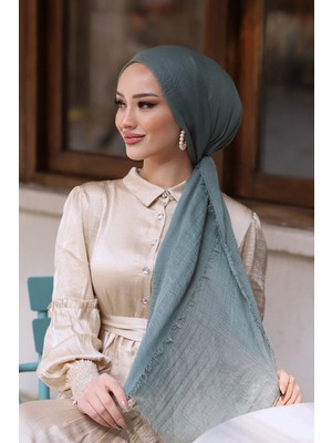 Shalby Bürümcük Şal Tesettür Pastel Yeşili