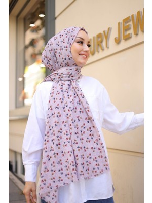 Shalby Tesettür Nora Bürümcük Şal Leylak