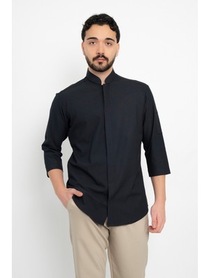 Çizgili Klasik Aşçı Şef Gömlek Aşçı Uniforma (Chef Gömlek) Personel Kıyafeti