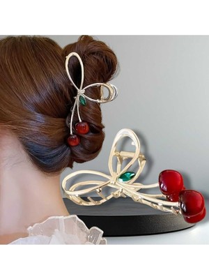 Bacoss Kiraz Cherry Tasarım Metal Mandal Toka ( BC-1033 )