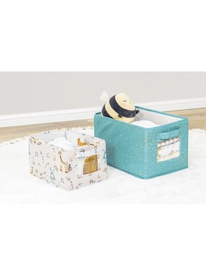 Lowell Home Baby 2'li Pencereli Düzenleyici Çok Amaçlı Organizer Kutu (Yeşil)