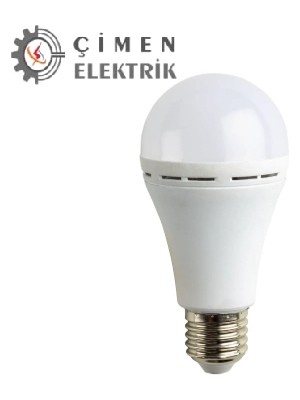 Lowell Home Noas YL95 0711 7W Şarjlı LED Ampul 6400K Beyaz Işık E27 Duy