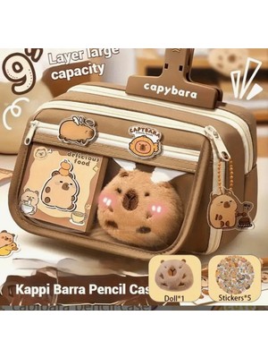 Capybara Kapibara Karikatür Detaylı Kalem Kutusu