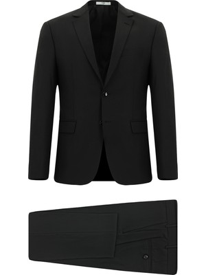 Kiğılı 4 Drop Relaxed Fit Rahat Kesim Mono Yaka Yünlü Takım Elbise