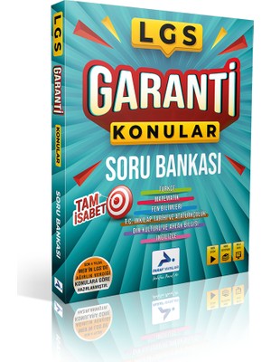 Paraf Yayınları Paraf Lgs Garanti Konular Soru Bankası