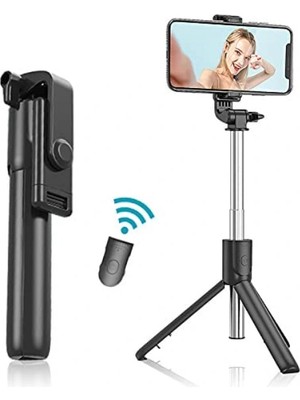 Uzaktan Kumandalı Tripod Özellikli Selfie Çubuğu