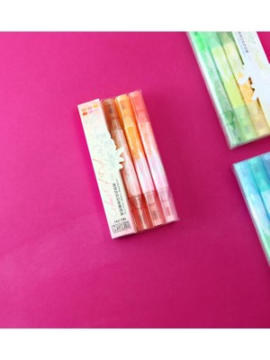 Giftmoda Pastel Tonlu Çift Uçlu Fosforlu Kalem Seti – 3'lü