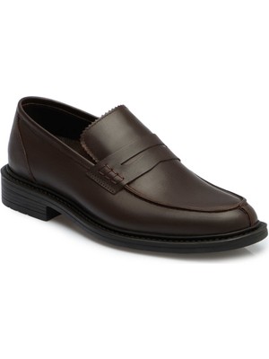 Tergan Kahverengi Hakiki Deri Erkek Klasik Ayakkabı - E25S1AY57649-A24