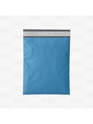 Svs Etiket Plastik Cepsiz Mavi Kargo Poşeti - 25X30+5 / 1.000 Adet