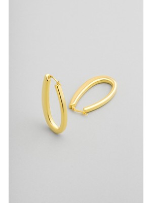 So CHIC Vintage 18 Ayar Sarı Altın Kaplama Gümüş Küpe