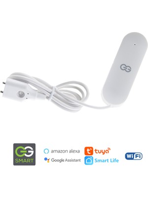 Günsan Akıllı Wifi Su Kaçağı Dedektörü (Kablolu) Tuya & Smart Life Uyumlu