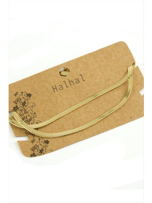 Bijuteri Net Italyan Zincirli Lüks Çelik Halhal