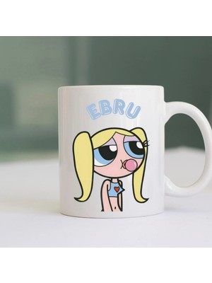 Photonom Kişiye Özel Kupa Hediyelik Power Puff Girls Temalı 3lü Arkadaş Hediyesi