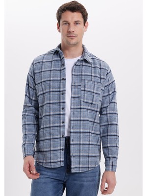 Tudors Erkek Regular Fit Rahat Kesim Kışlık Kareli Oduncu Gömlek