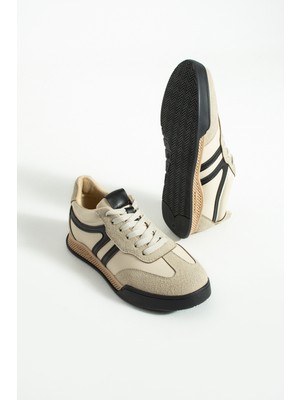 Tivana Kadın Sneaker Bağcıklı Spor Ayakkabı Tera - Bej