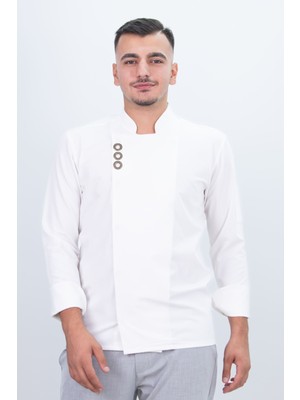 Kuş Gözü Şef Gömlek Aşçı Kıyafeti Chef Aşçı Forması