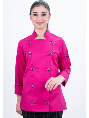 Full Düğmeli Şef Gömlek Aşçı Kıyafeti Chef Aşçı Forması