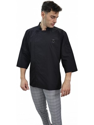 Truvasar Kol Şef Ceket Aşçı Kıyafeti Chef Aşçı Forması