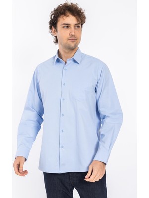 Villager & Son 2114 Cıty Kls Armür U.kol Gömlek Tmş Mavi