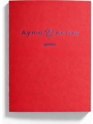 Ayma Active Nar Çiçeği Noktalı A5 Defter & Tarihsiz Aylık Planlayıcı & Bullet Journal