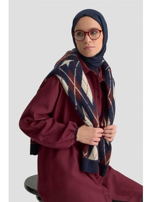 Armine Bağcıklı Safari Tunik 25KD9012 Bordo