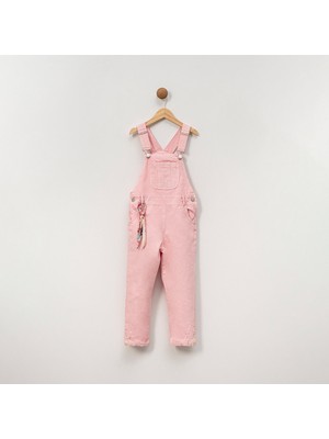 Overdo Kız Çocuk 5-8 Yaş Nakışlı Ham Salopet