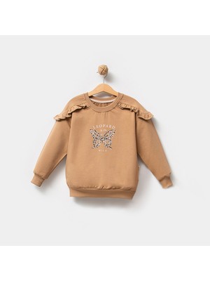 Overdo Kız 5-8 Yaş Taş Baskılı Sweat