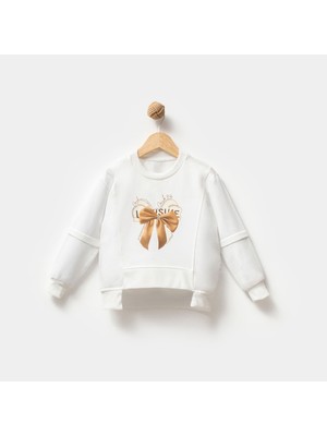 Overdo Kız Çocuk 5-8 Yaş Taş Basklı Sweat