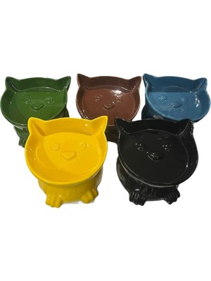 LTG Nova Ayaklı Kulaklı Seramik Mama Kabı