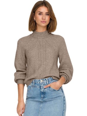 Only Onlkatia Regular Fit Yarım Balıkçı Yaka Örme Kazak Bayan Kazak 15324678