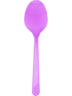 BenimMarifetlerim Mor Plastik Kaşık 25 Adet
