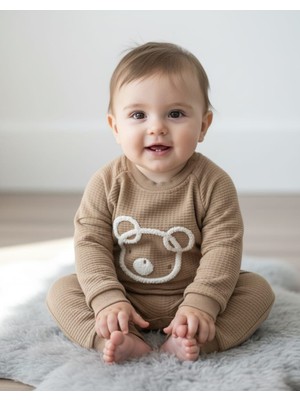 Necix's Laura Baby Erkek Bebek Çocuk Waffle Tulum